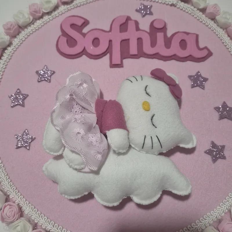 Porta maternidade Menina Soninho Hello Kitty