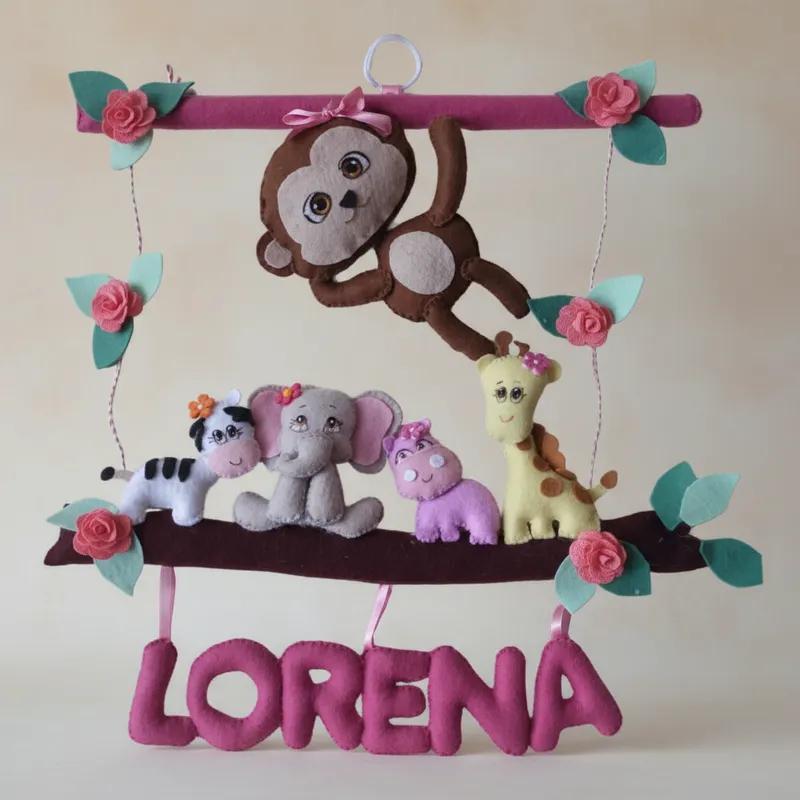 Porta maternidade Safari Menina