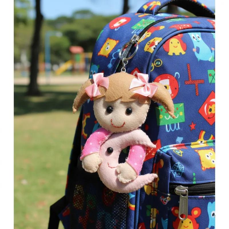 kit 12 lembrancinhas feltro menina e a lua
