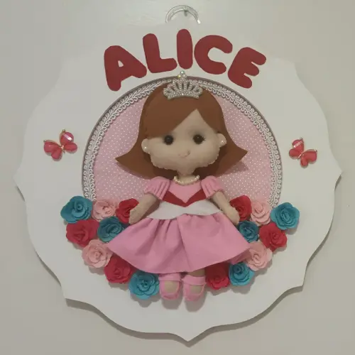 Porta maternidade Princesinha