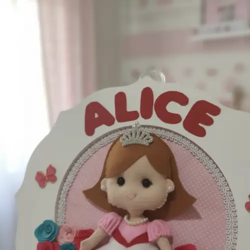 Porta maternidade Princesinha