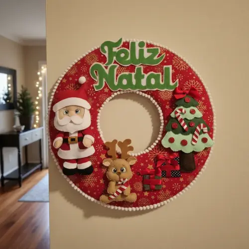 guirlanda de Natal vermelha