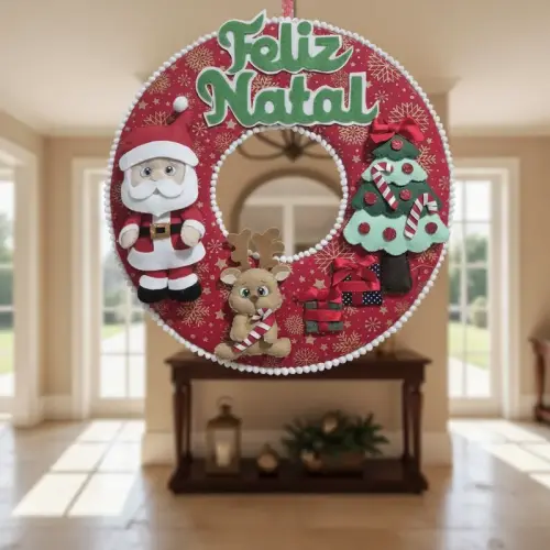 guirlanda de Natal vermelha