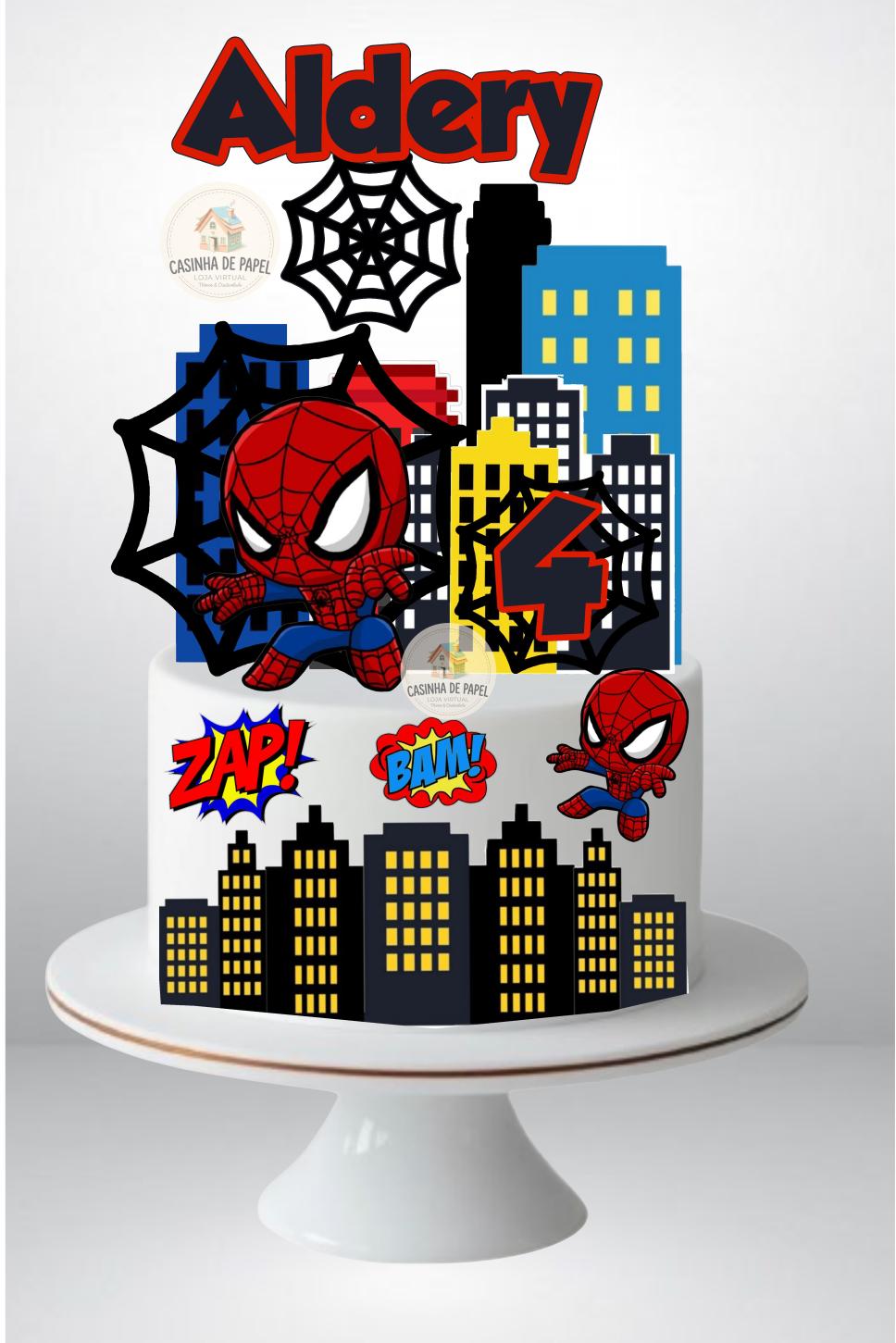 TOPO HOMEM ARANHA BABY