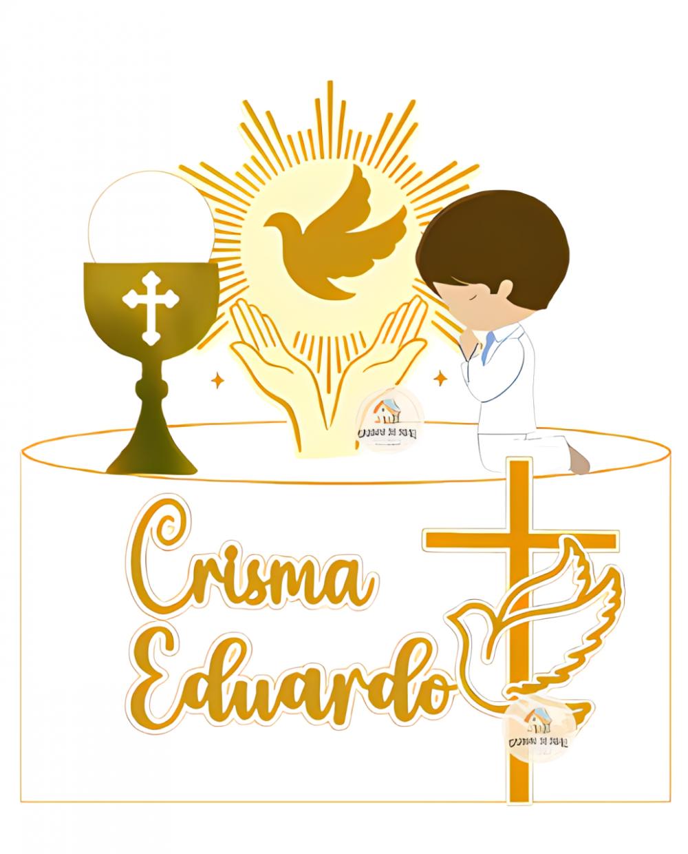 TOPO DE BOLO CRISMA