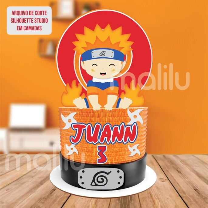 TOPO DE BOLO NARUTO BABY