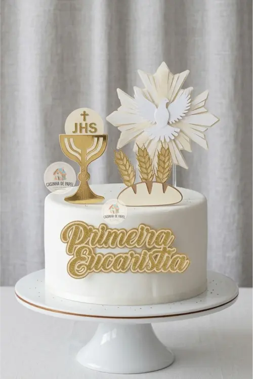 TOPO DE BOLO PRIMEIRA EUCARISTIA