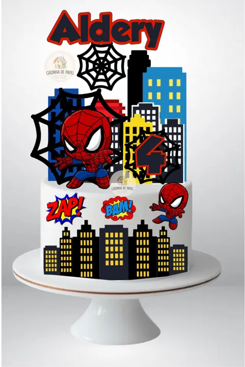 TOPO HOMEM ARANHA BABY