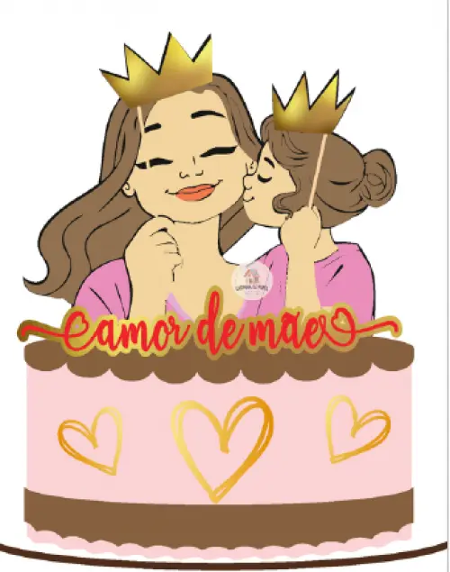 TOPO MÃE E FILHA COROA