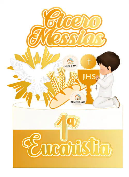TOPO DE BOLO 1° EUCARISTIA