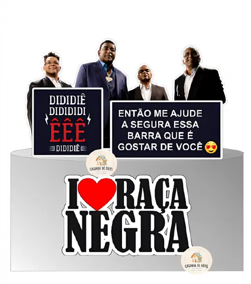TOPO DE BOLO  RAÇA NEGRA