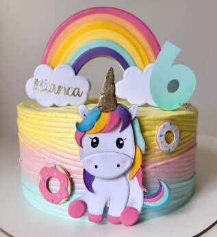 TOPO UNICORNIO CUTE E ARCOIRES