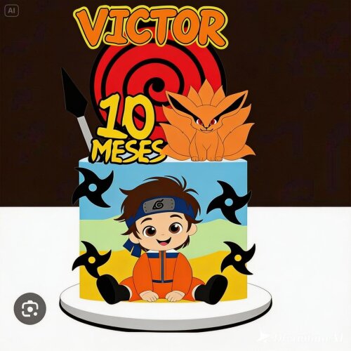TOPO DE BOLO NARUTO BABY-02