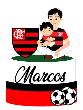 TOPO BOLO PAI E FILHO UMA SÓ PAIXÃO