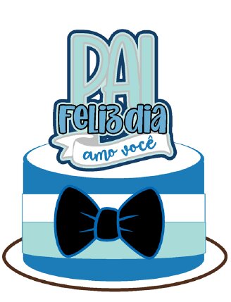 TOPO DE BOLO PAI FELIZ DIA