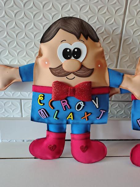Boneco Senhor Alfabeto em eva