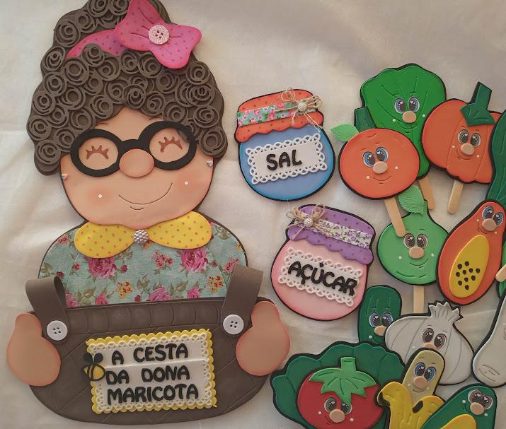 Apliques da História a Cesta de Dona Maricota de Eva