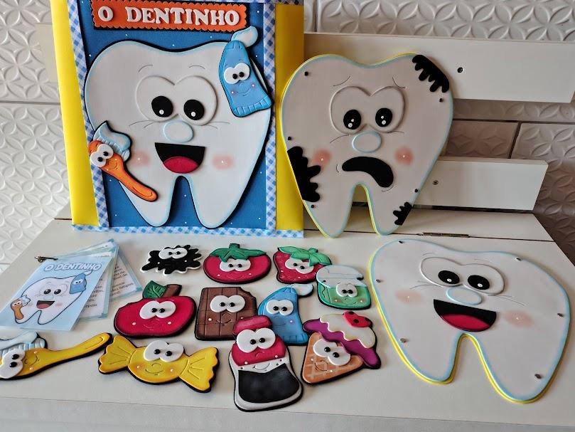 História Saúde Bucal O Dentinho em eva