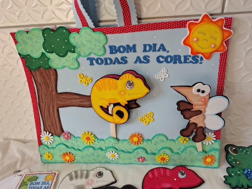 Sacola de história Bom dia, todas as cores