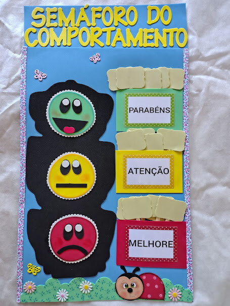 Cartaz Semáforo do Comportamento em eva