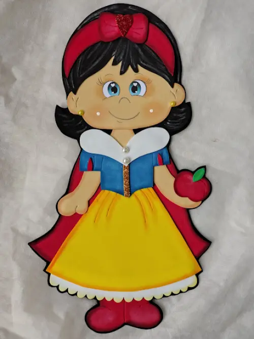 Apliques Branca de Neve e os 7 Anões em Eva