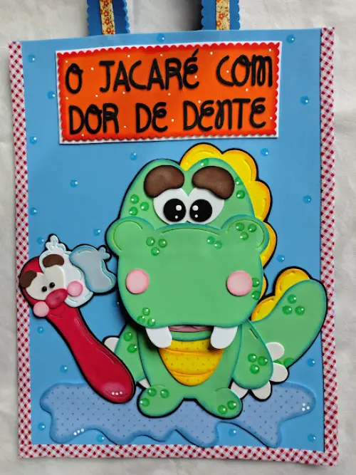 História o Jacaré com Dor de Dente em Eva