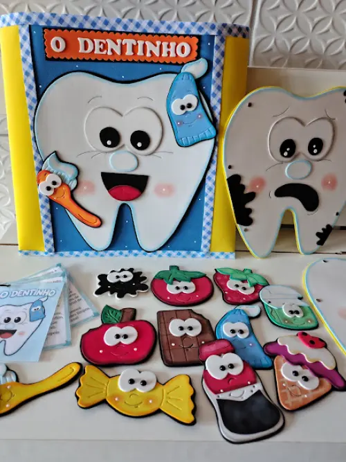História Saúde Bucal O Dentinho em eva