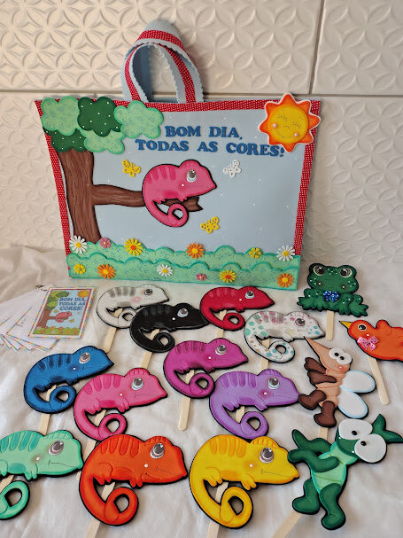 Sacola de história Bom dia, todas as cores