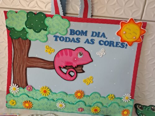 Sacola de história Bom dia, todas as cores