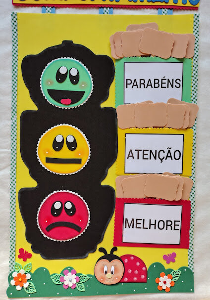 Cartaz Semáforo do Comportamento em eva