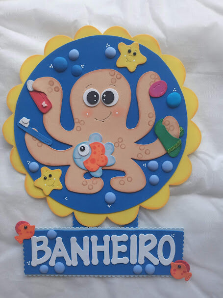 Cartaz escolar para porta do banheiro
