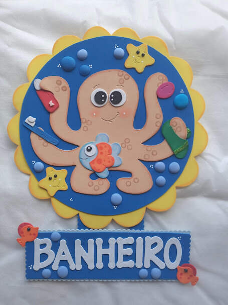 Cartaz escolar para porta do banheiro