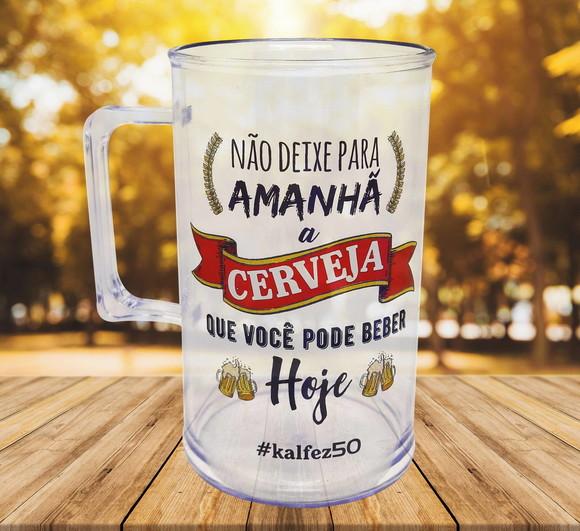 60 Canecas Acrílico Chopp Cerveja Personalizado Aniversário
