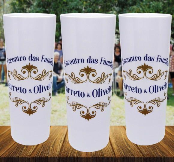 15 Long Drink Branco Personalizado Presente Encontro Família