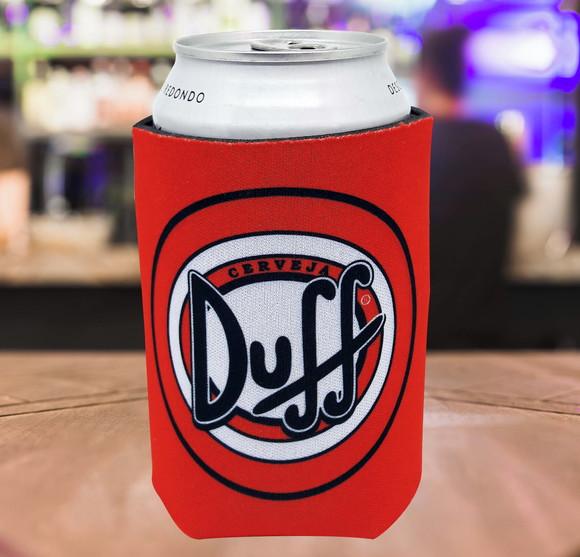 Porta Lata 100% Personalizado Neoprene - Cerveja Duff