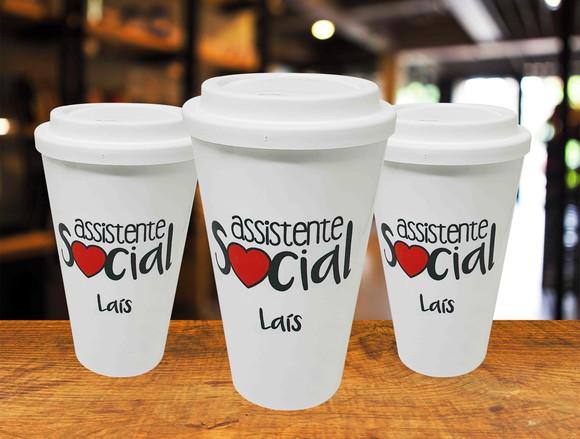 10 Copos Bucks Branco Carreira Profissão Assistente Social