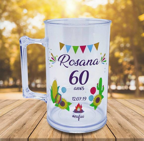 20 Canecas Acrílico Personalizado - Festa Junina e Julina
