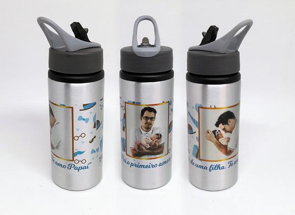 Squeeze Alumínio Personalizado Presente Papai Dia dos Pais