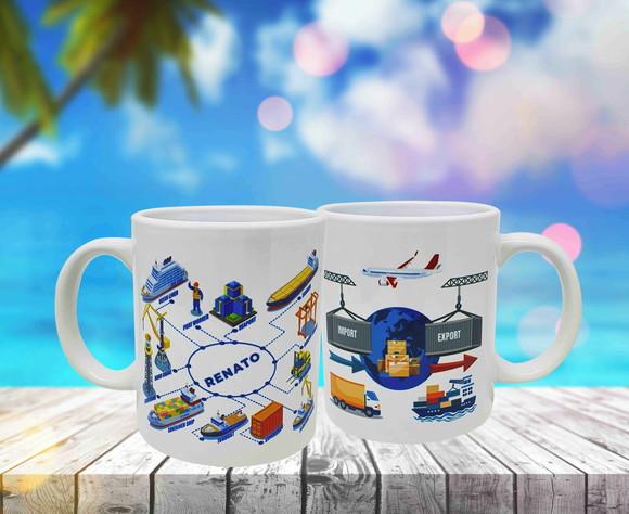 Caneca Branca Personalizada Comércio Exterior Comex