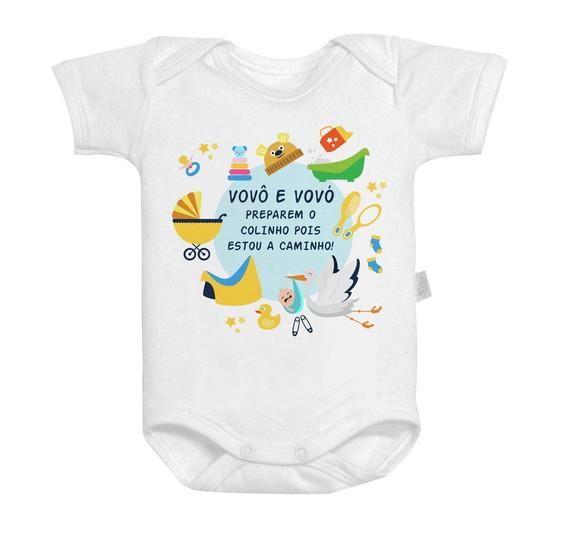 Body Baby Vovô e Vovó Preparem o Colinho Pois Estou Caminho