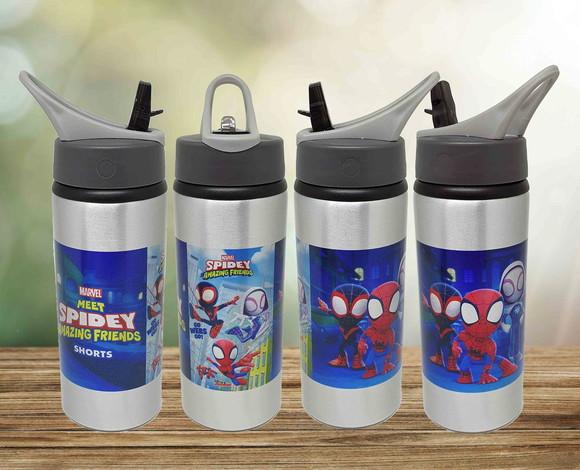 Squeeze Alumínio Garrafinha Garrafa Homem Aranha Spidey