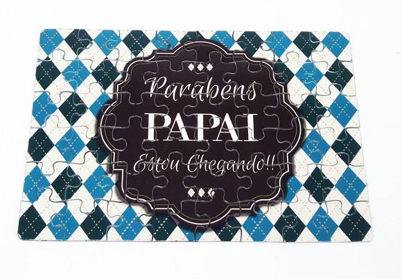 Quebra-cabeça Retangular Personalizado Surpresa para Papai