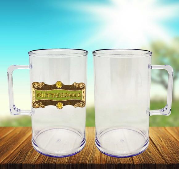 20 Canecas Acrílico Chopp Cerveja Butterbeer Harry Potter