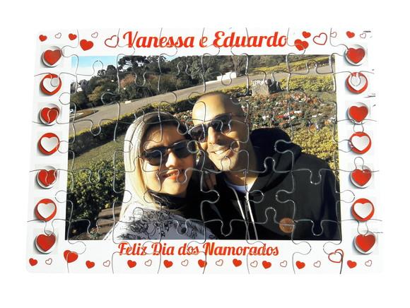Quebra-cabeça Personalizado Namorados, Casados, Noivos