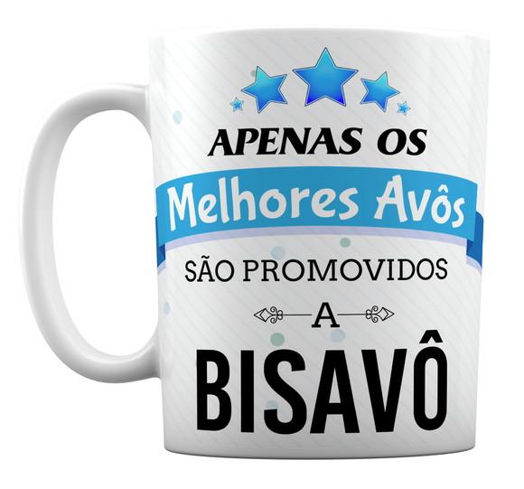 Caneca Branca Apenas Melhores Avôs São Promovidos a Bisavôs