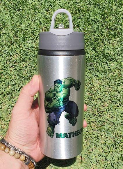 Squeeze Alumínio Personalizado Marvel o Incrível Hulk