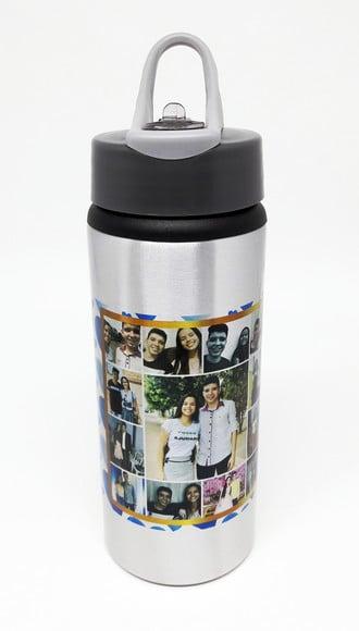 Squeeze de Alumínio Personalizado Namorados com Fotos