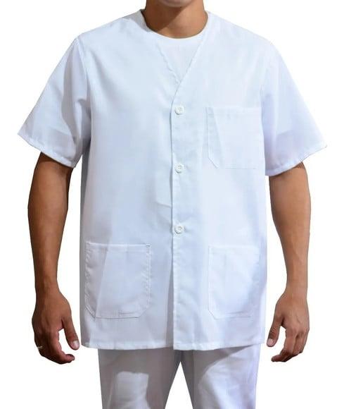 Jaleco tam P Branco Poliéster