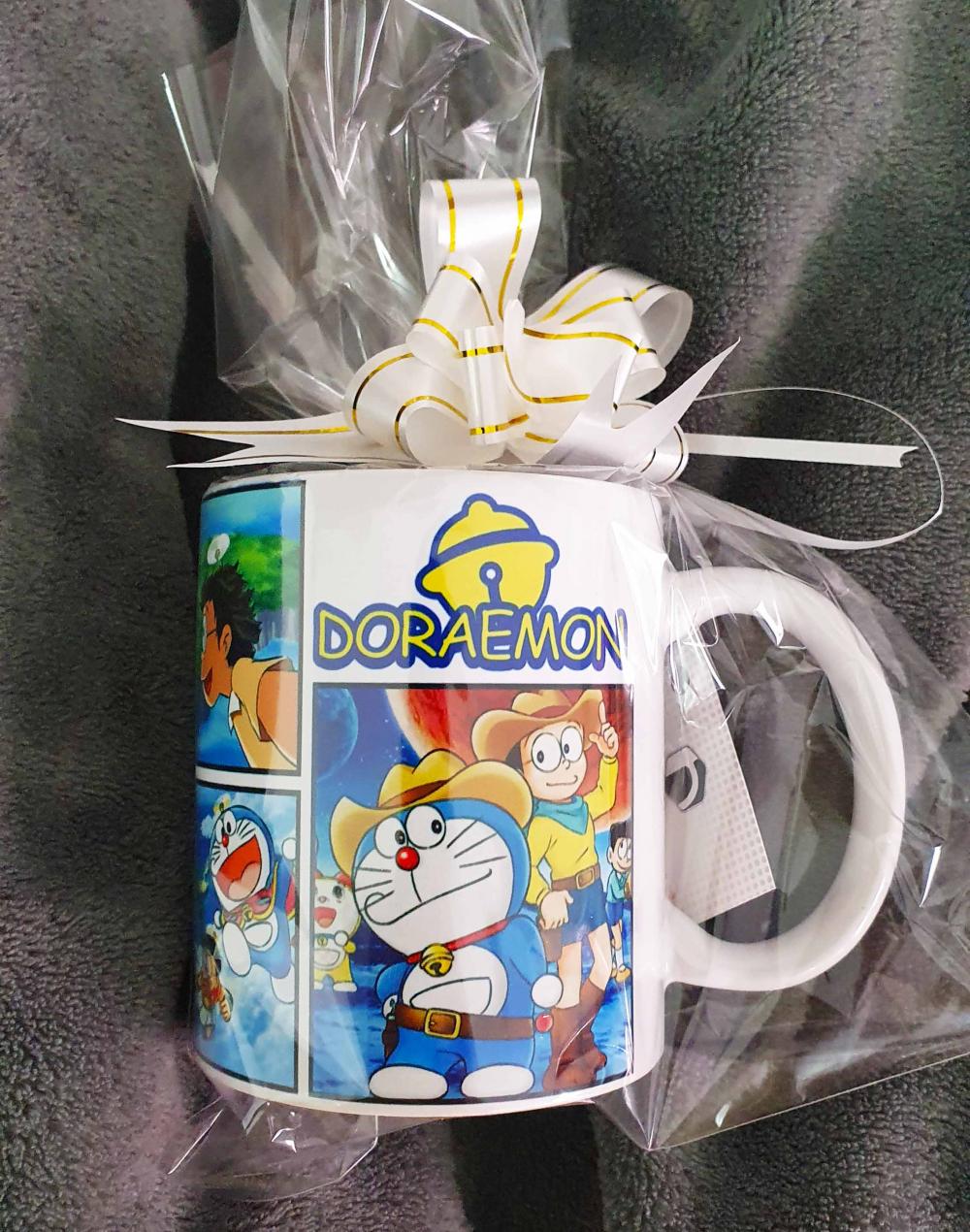Caneca Branca Personalizada Doraemon