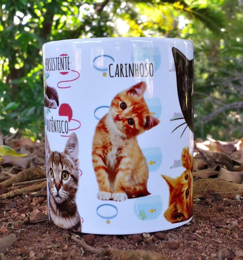 Caneca Branca Personalizada Gatinho - Puppy